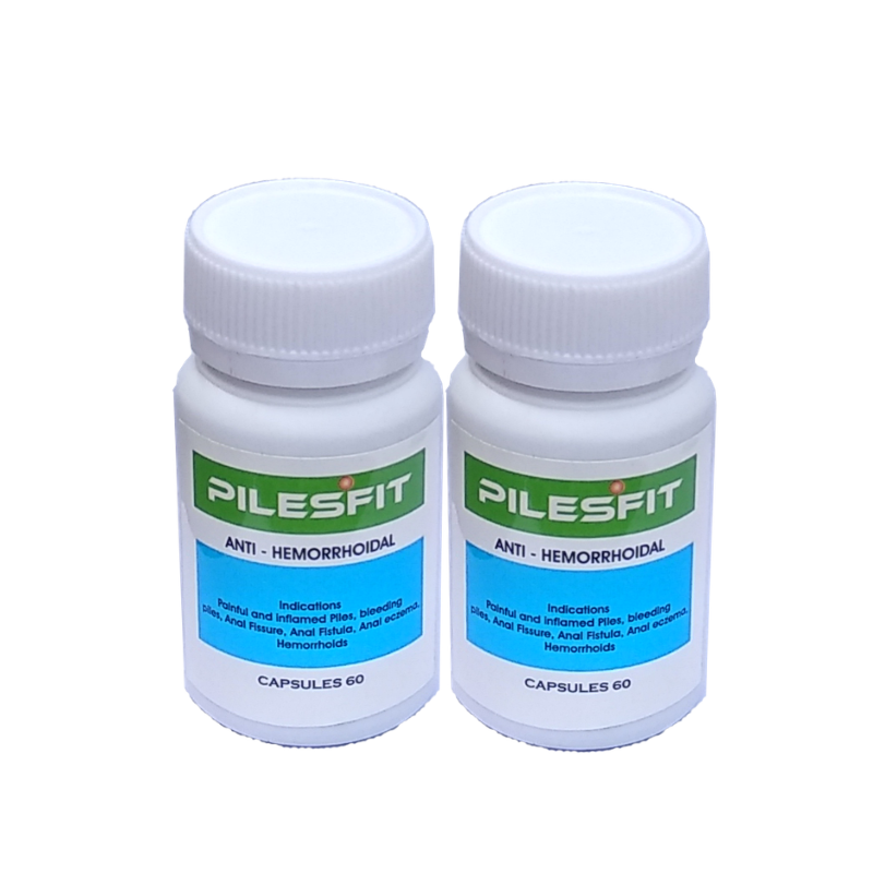 ayurvedic piles cure capsules pilesfit (one month pack)
